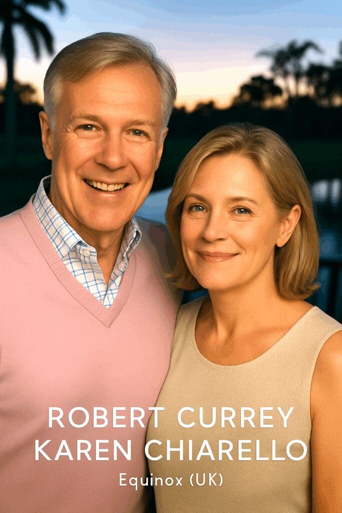 Robert Currey and Karen Chiarello of Equinox (UK), stewards of licensed Astrocartography and protectors of Jim Lewis’s certified map legacy