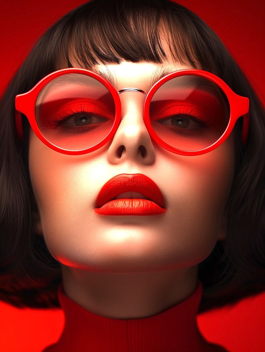 Portrait moderne en rouge utilisé comme image de couverture pour la Série Européenne d’Entretiens sur l’Astrocartographie.