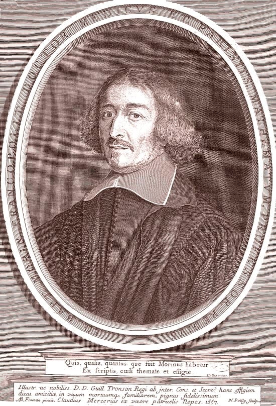 Engraved portrait of Jean-Baptiste Morin de Villefranche (1583–1656), French astrologer and author of Astrologia Gallica.
