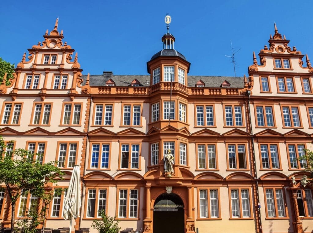 Johannes Gutenberg Museum in Mainz, Germany, referenced in the Anne C. Schneider astrocartography interview.