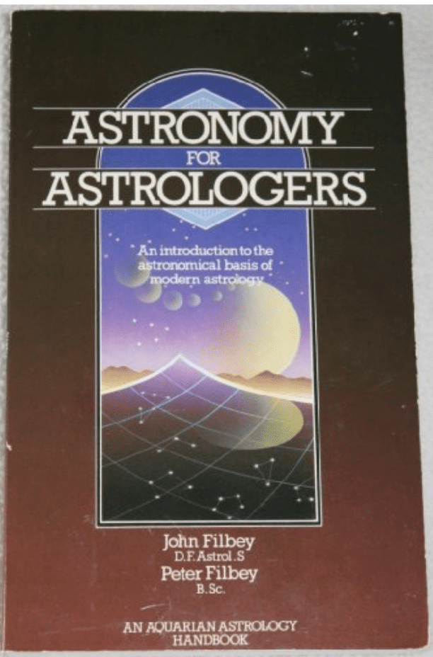 Book cover of Astronomy for Astrologers by John Filbey and Peter Filbey, a foundational text explaining astronomical principles for astrologers and astromapping practitioners.